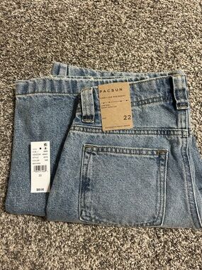 PacSun Light Blue Rigid Denim Boyfriend Jeans